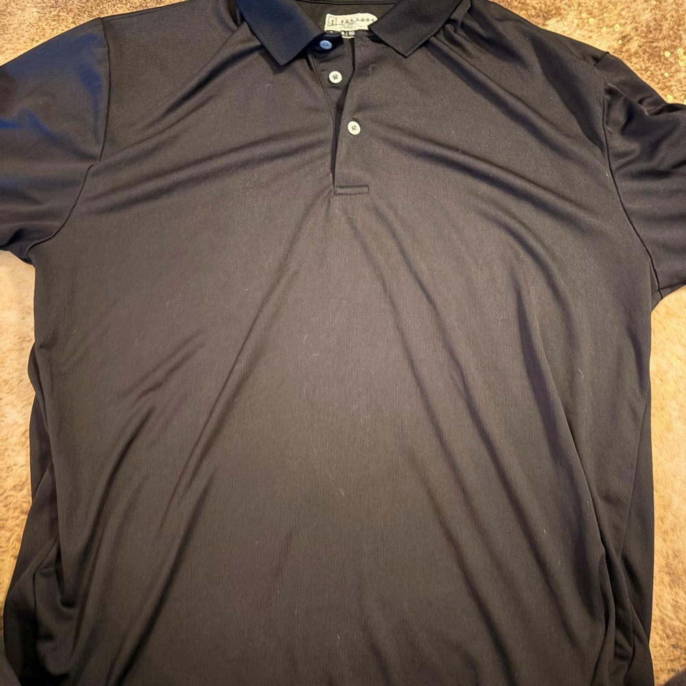 PGA Tour Black Polo Shirt